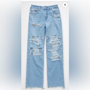 American Eagle Jeans Stretch Wide Leg High Waisted